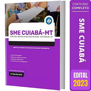 Apostila SME Cuiabá MT 2023 - Cargos Professor Ensino Fundamental