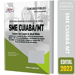 Apostila SME Cuiabá MT 2023 - Comum aos Cargos de Nível Médio