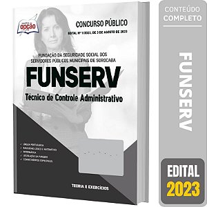 Apostila FUNSERV 2023 - Técnico de Controle Administrativo
