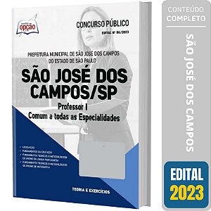 Apostila São José dos Campos SP 2023 Professor I - Comum a Todos