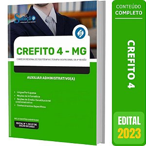 Apostila Concurso CREFITO 4 2023 - Auxiliar Administrativo