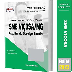 Apostila SME Viçosa MG 2023 - Auxiliar de Serviço Escolar