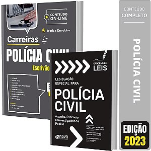 Kit Apostila Carreiras Polícia Civil 2023 - Escrivão de Polícia + Caderno de Legislação