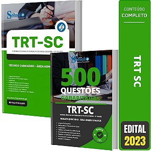 Kit Apostila TRT SC 12 2023 - Técnico Área Administrativa + Testes