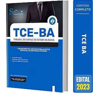 Apostila TCE BA 2023 Básicos Auditor Estadual de Controle Externo