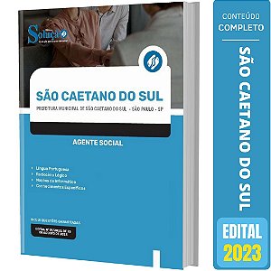 Apostila Prefeitura São Caetano do Sul SP 2023 - Agente Social