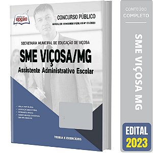 Apostila SME Viçosa MG 2023 - Assistente Administrativo Escolar