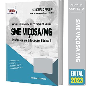 Apostila SME Viçosa MG 2023 - Professor de Educação Básica 1