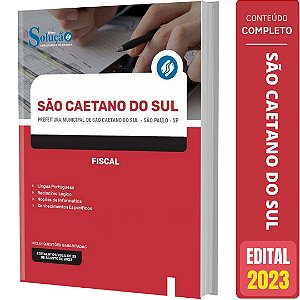 Apostila Prefeitura São Caetano do Sul SP 2023 - Fiscal