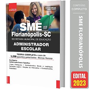 Apostila Sme Florianópolis Sc 2023 - Administrador Escolar