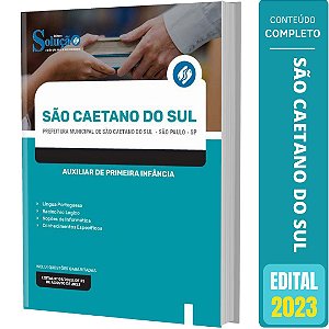 Apostila São Caetano do Sul 2023 - Auxiliar Primeira Infância