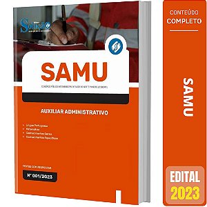 Apostila SAMU PR (CISNORPI) 2023 - Auxiliar Administrativo