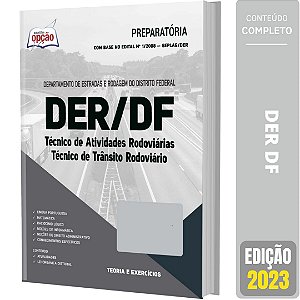 Apostila Concurso DER DF 2023 - Técnico de Trânsito Rodoviário