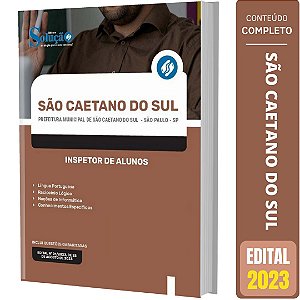 Apostila São Caetano do Sul SP 2023 - Inspetor de Alunos