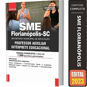 Apostila Sme Florianópolis Sc 2023 Professor Auxiliar Intérprete