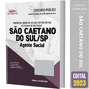 Apostila Concurso São Caetano do Sul SP 2023 - Agente Social