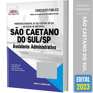 Apostila São Caetano do Sul 2023 - Assistente Administrativo