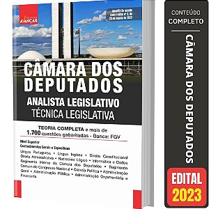 Apostila Câmara Dos Deputados 2023 - Analista Técnica Legislativa