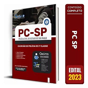 Apostila PC SP 2023 - Escrivão de Polícia de 3ª classe