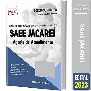 Apostila Concurso SAAE Jacareí SP 2023 - Agente de Atendimento