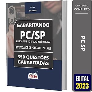 Caderno Testes PC SP 2023 - Investigador de Polícia de 3ª Classe