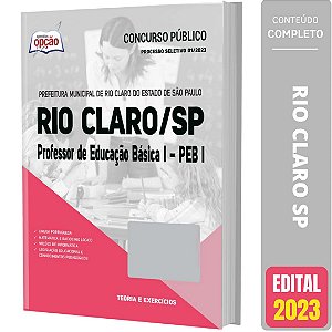 Apostila Rio Claro SP 2023 - Professor de Educação Básica 1