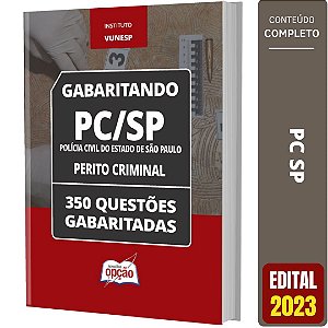 Apostila Caderno de Testes PC SP 2023 - Perito Criminal