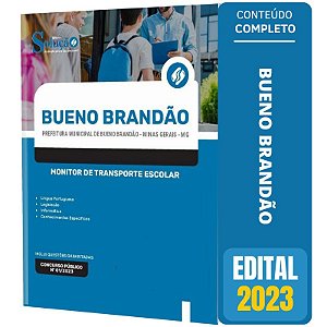 Apostila Bueno Brandão MG 2023 - Monitor de Transporte Escolar