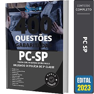 Caderno de Testes PC SP 2023 - Delegado de Polícia de 3ª Classe