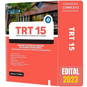 Apostila TRT 15 2023 - Enfermagem do Trabalho e Tecnologia da Informação