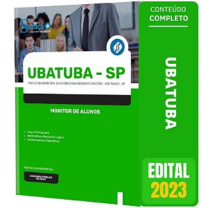 Apostila Prefeitura Ubatuba SP 2023 - Monitor de Alunos