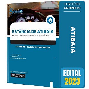 Apostila Concurso Atibaia SP 2023 - Agente Serviços de Transporte