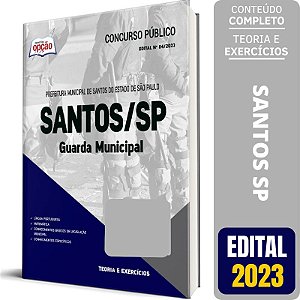 Apostila Prefeitura de Santos SP 2023 - Guarda Municipal