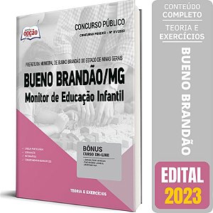 Apostila Prefeitura de Bueno Brandão MG 2023 - Monitor de Educação Infantil