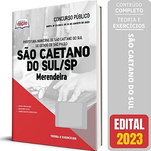 Apostila Prefeitura São Caetano do Sul SP 2023 - Merendeira