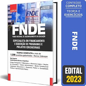 Apostila FNDE 2023 - Especialista em Financiamento