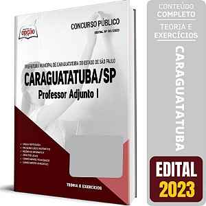 Apostila Prefeitura de Caraguatatuba SP 2023 - Professor Adjunto I