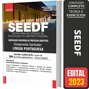 Apostila Seedf Professor Temporário 2023 - Língua Portuguesa - SEE DF Português