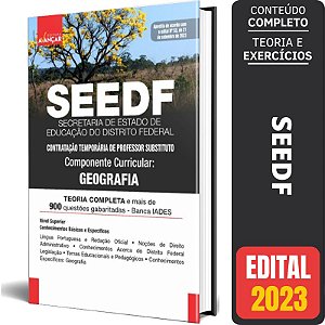 Apostila Concurso Seedf 2023 - Professor Temporário - Geografia - SEE DF