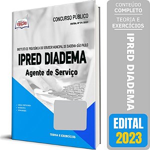 Apostila Concurso IPRED Diadema SP 2023 - Agente de Serviço