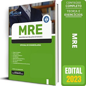 Apostila Concurso MRE 2023 - Oficial de Chancelaria