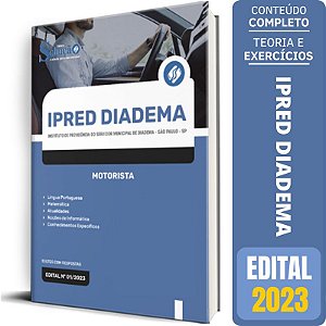 Apostila Concurso IPRED Diadema SP 2023 - Motorista
