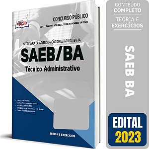 Apostila SAEB BA 2023 - Técnico Administrativo - Administrativo