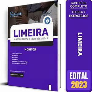 Apostila Prefeitura de Limeira SP 2023 - Monitor