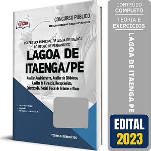Apostila Prefeitura de Lagoa de Itaenga PE 2023 - Comum Médio