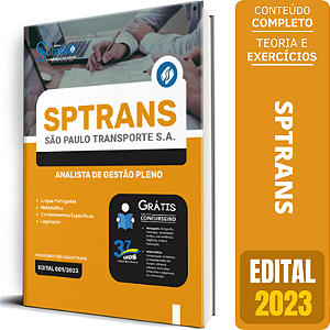 Apostila SPTrans 2024 - Analista de Gestão Pleno