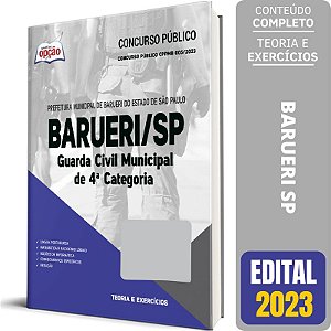 Apostila Barueri SP 2023 - Guarda Civil Municipal de 4ª Categoria