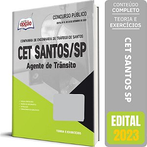 Apostila CET Santos SP 2023 - Agente de Trânsito