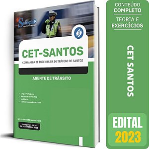 Apostila CET Santos SP 2023 - Agente de Trânsito