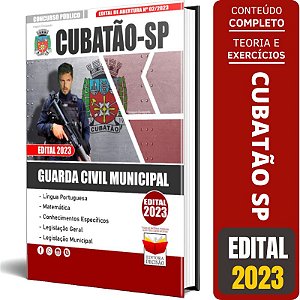 Apostila Cubatão Sp 2023 - Guarda Civil Municipal